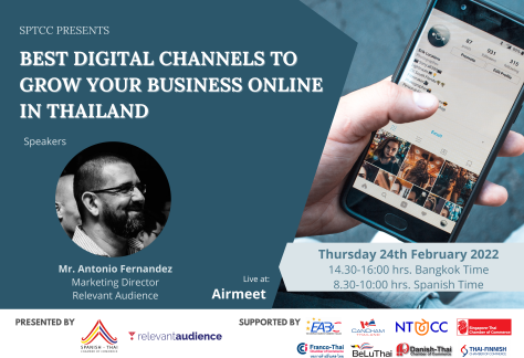 Webinar : Best Digital Channels to grow your business Online in Thailand